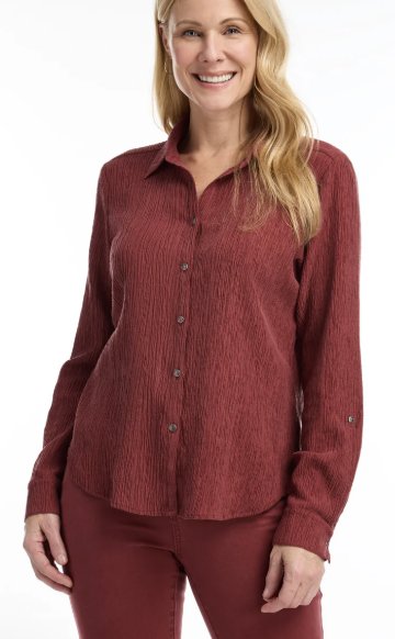 FDJ Rust Crinkle Shirt
