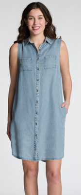 Stonewash Shirt Dress