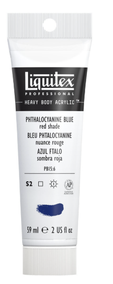 Liquitex HB Acrylic - 59 - Phthalocyanine Blue (Red)
