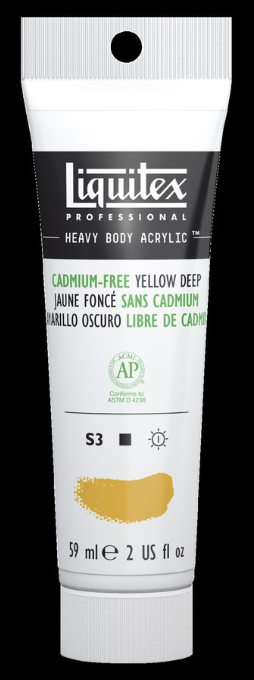 Liquitex HB Acrylic - 59ml - Cadmium Free Yellow Deep