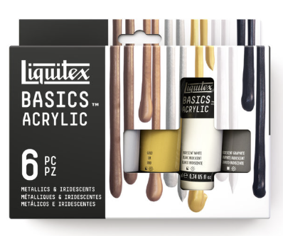 Liquitex Mini Tube - 22 - 6 Pack - Metallic