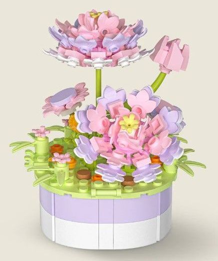 Mini Bricks Potted Flower - Lotus