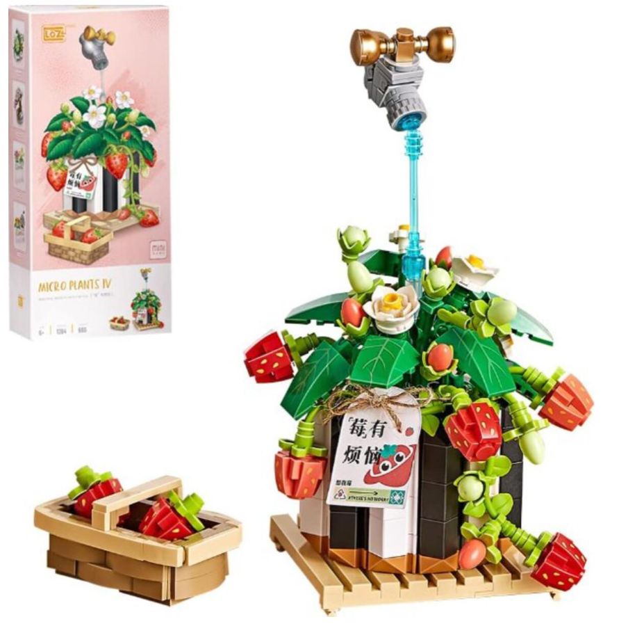 LOZ Strawberry Bonsai Plant