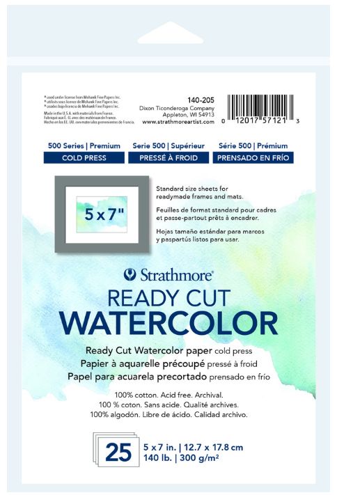 Strathmore Ready Cut Watercolor Cold Press 5x7