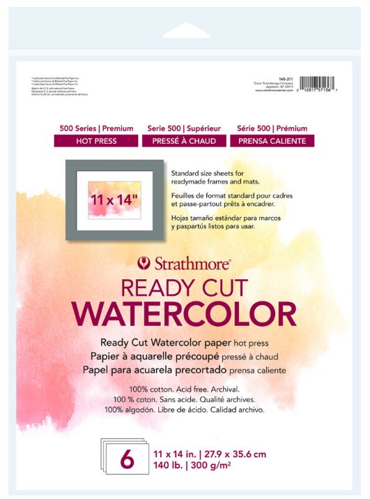 Strathmore Ready Cut Watercolor Hot Press 11x14