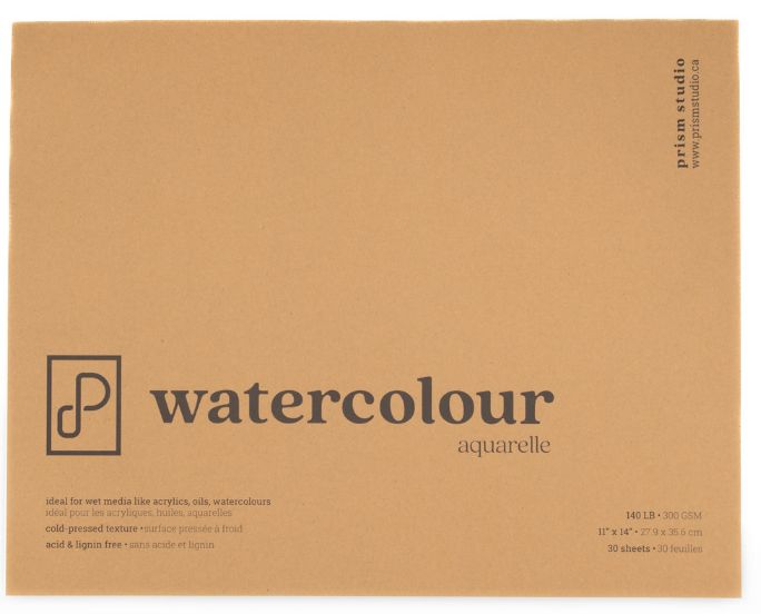 Prism Studio Watercolor Pad CP140lb 11x14&quot; 30 Sheet