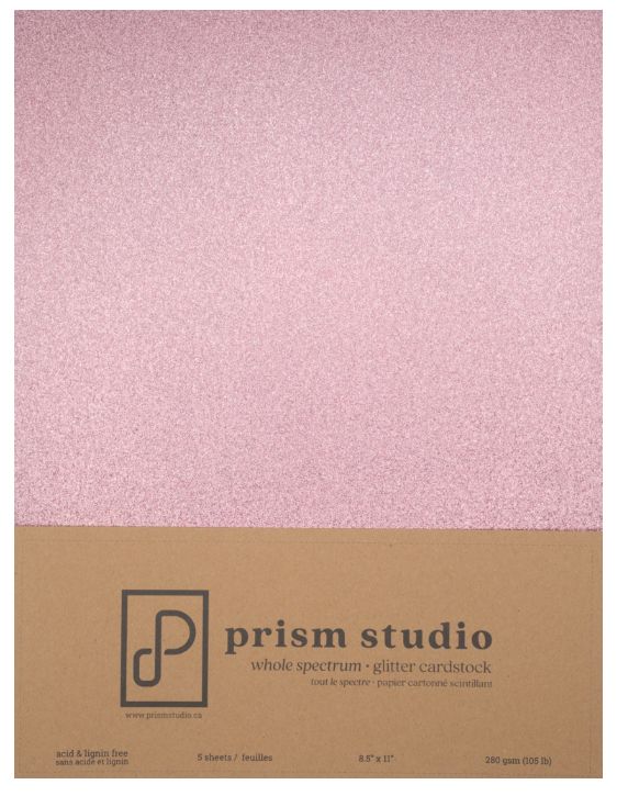 Prism Studio Glitter Cardstock 5 sheets