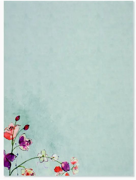 Stationery Set - Fuchsia Blooms