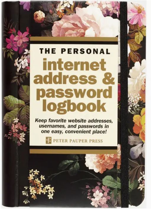 Password Journal - Midnight Floral