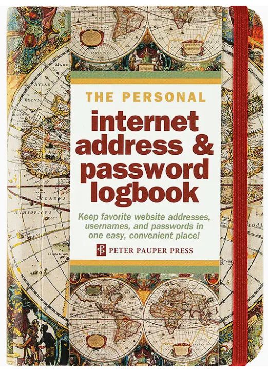 Password Journal - World Print