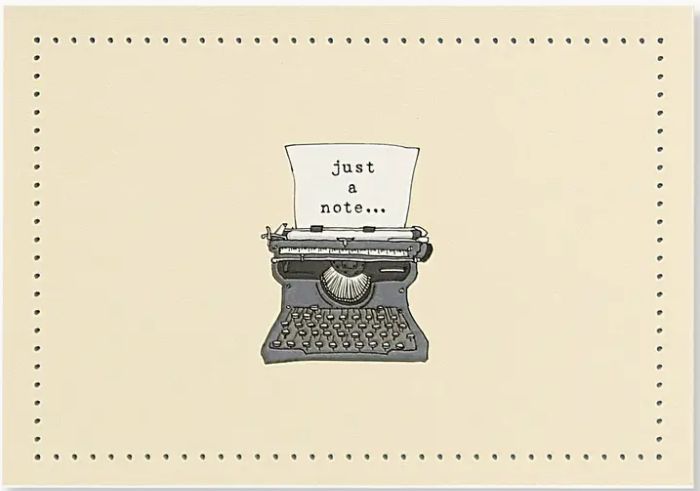 Peter Pauper Note Cards - Typewriter