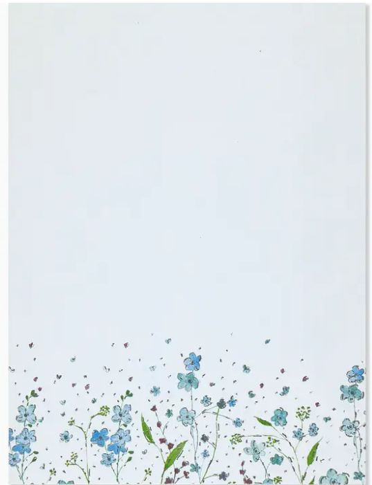 Stationery Set - Blue Flowers
