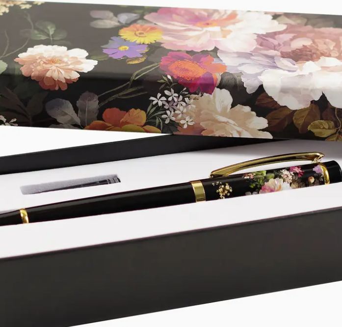 PP Boxed Fountain Pen - Midnight Floral