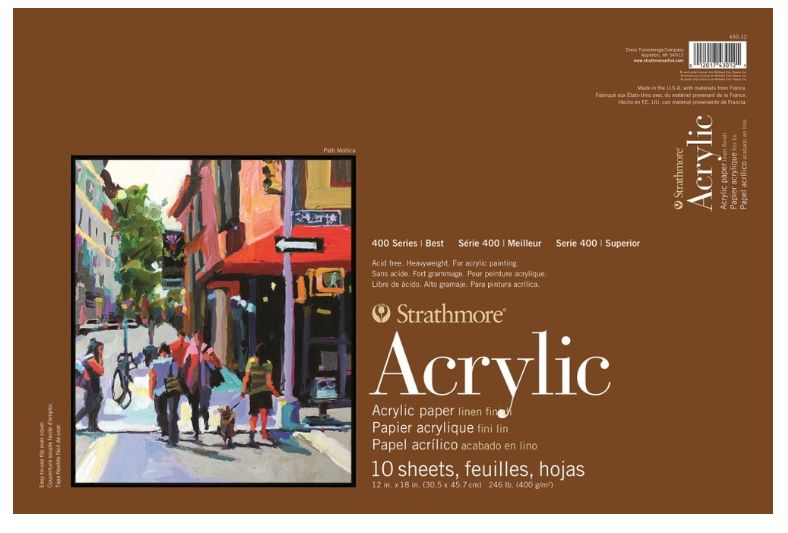 Strathmore Acrylic 12x18 10 Sheets