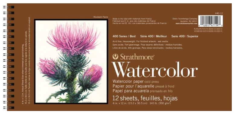 Strathmore Watercolor 6x12 12 Sheets