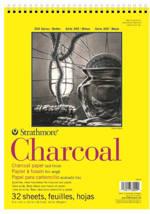 Strathmore Charcoal Pad 9x12 32 Sheets
