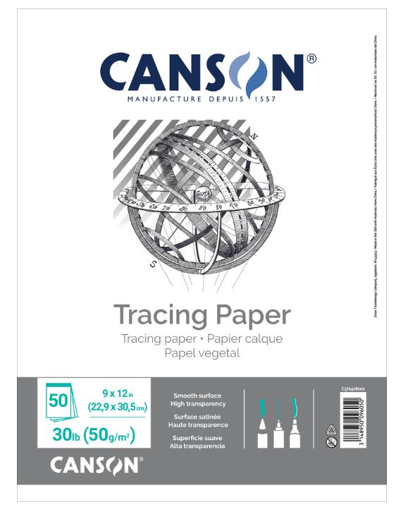 Canson Tracing Paper 9x12" 50 Sheets