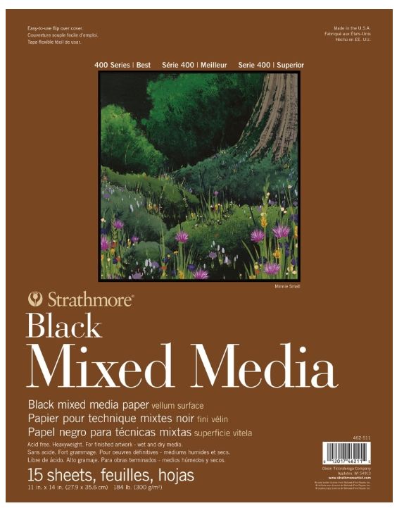 Strathmore Mixed Media Black 11x14 15 Sheets