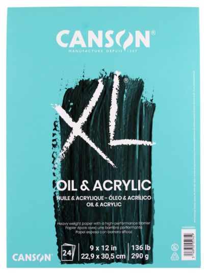 Canson XL Oil and Acrylic Pad 5.5"x8.5" 24 Sheets