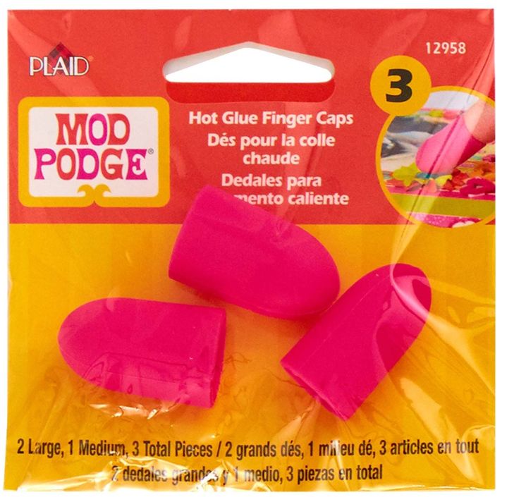 Mod Podge Hot Glue Finger Caps