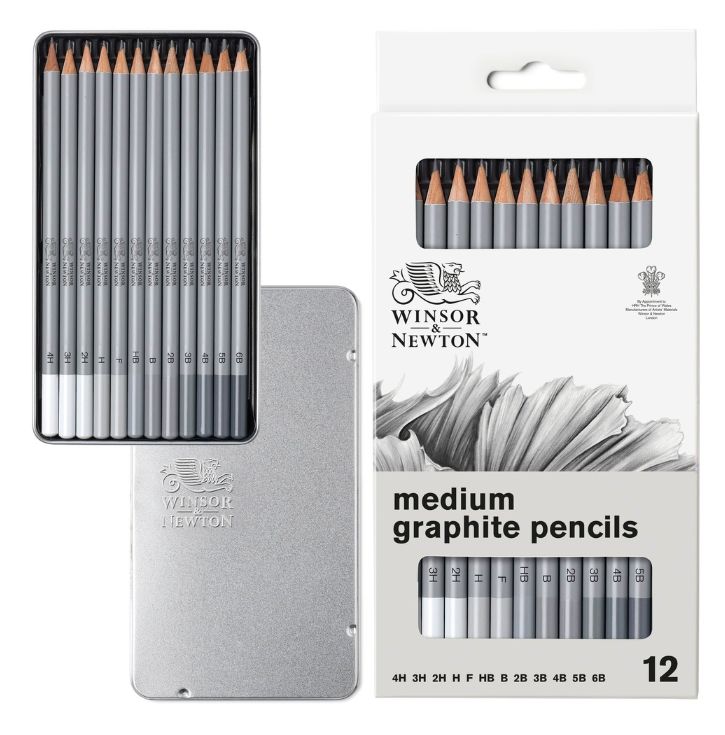Windsor Studio Collection - Graphite Pencils Medium 12pc