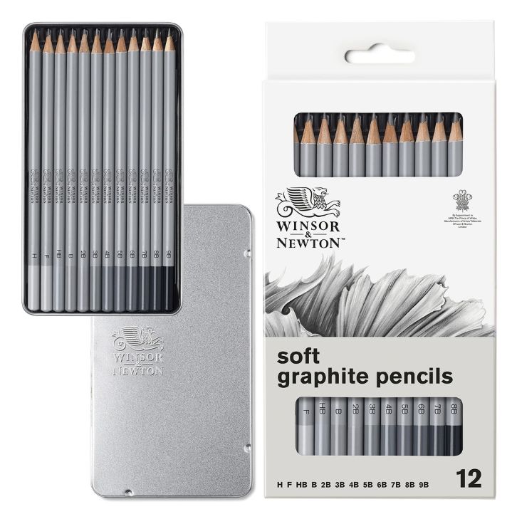 Windsor Studio Collection - Graphite Pencils  Soft 12pc