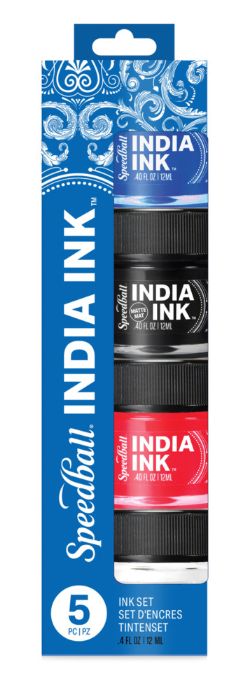 Speedball India Ink Set 5pc