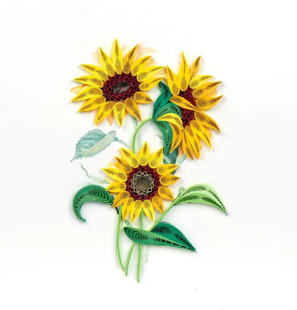 Quilling Card - Wild Sunflowers