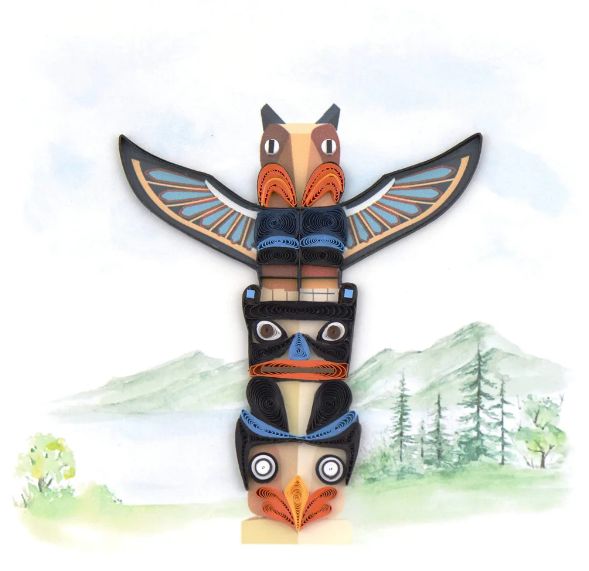 Quilling Card - Totem Pole