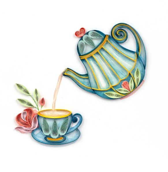 Quilling Card - Afternoon Tea