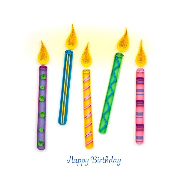 Quilling Card - Birthday Candles