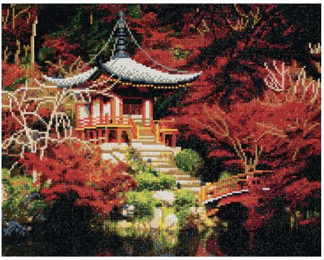 Crystal Art Japanese Temple