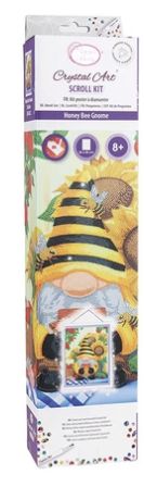 Crystal Art Scroll Kit - Busy Bee Gnome