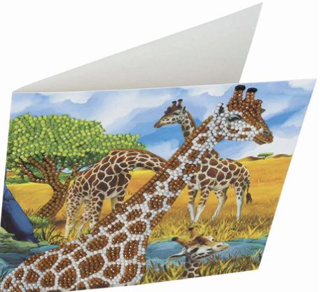 Crystal Art Gentle Giraffe Card Kit