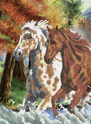 Crystal Art Notebook - Wild Horses