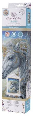 Crystal Art Scroll Kit - Cosmic Unicorn