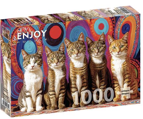 Five Cats 1000pc