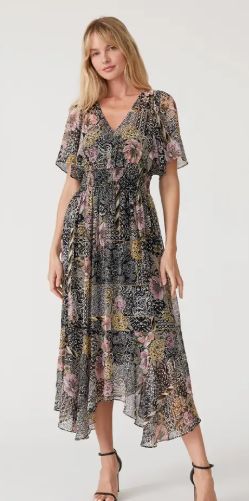 Flowy Asymmetrical Maxi Dress