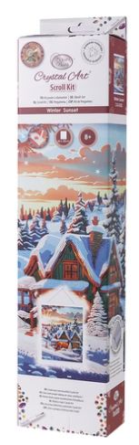 Crystal Art Scroll Kit - Winter Sunset