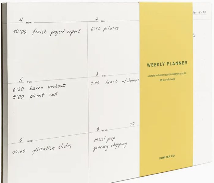 Weekly Planner Pad