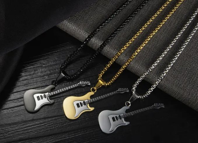Guitar Pendant Necklace