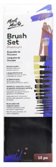 Mont Marte Premium Brush Set in Wallet