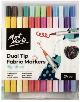 Dual Tip Fabric Markers 24pc