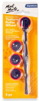 Mont Marte Textured Roller Wheel 5pc