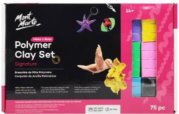 Mont Marte Make and Bake Polymer Clay Set 75pc