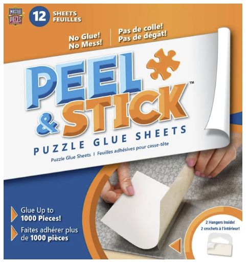 Peel and Stick Puzzle Glue Sheets