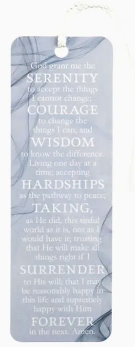 Serenity Prayer Book Mark