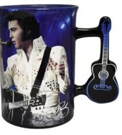 Elvis Blue Guitar Mug
