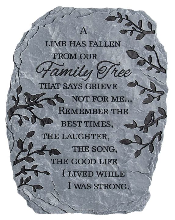 Family Tree Garden Stone