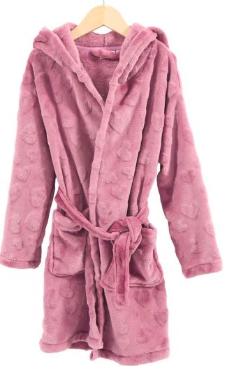 Bordeaux Heart Bathrobe